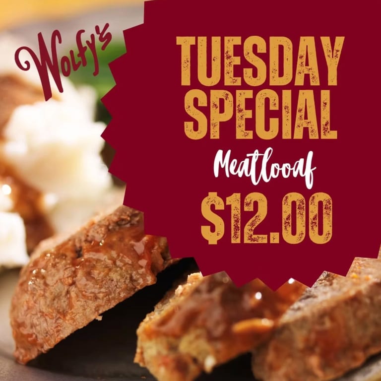 Meat Loaf $12.00
