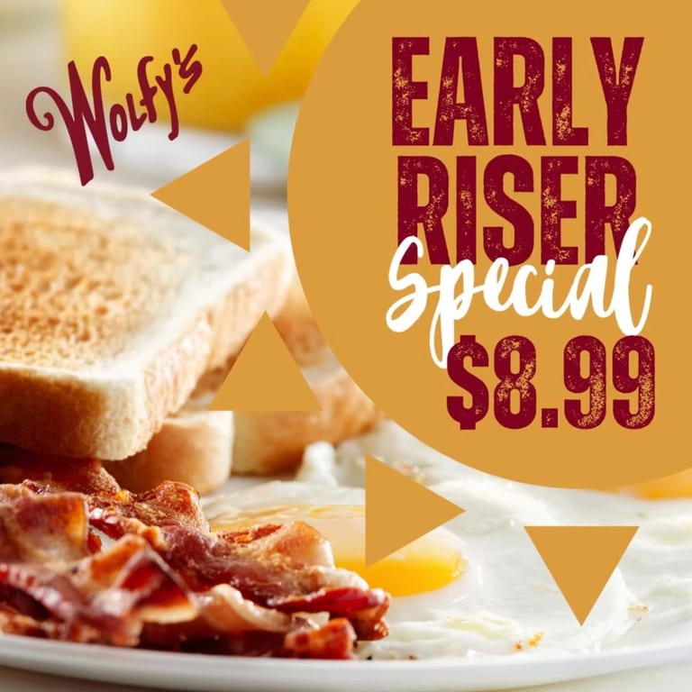 Early Riser Special $8.99