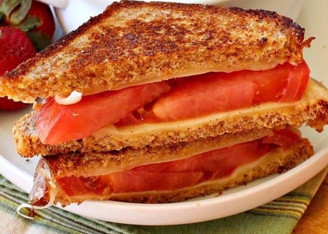 Swiss & Tomato on Rye.