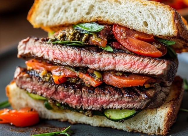 Steak NY Sandwich.