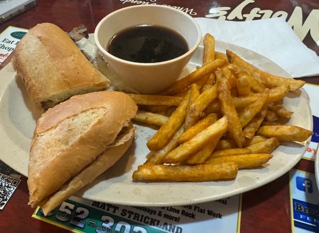 French Dip Sandwich.